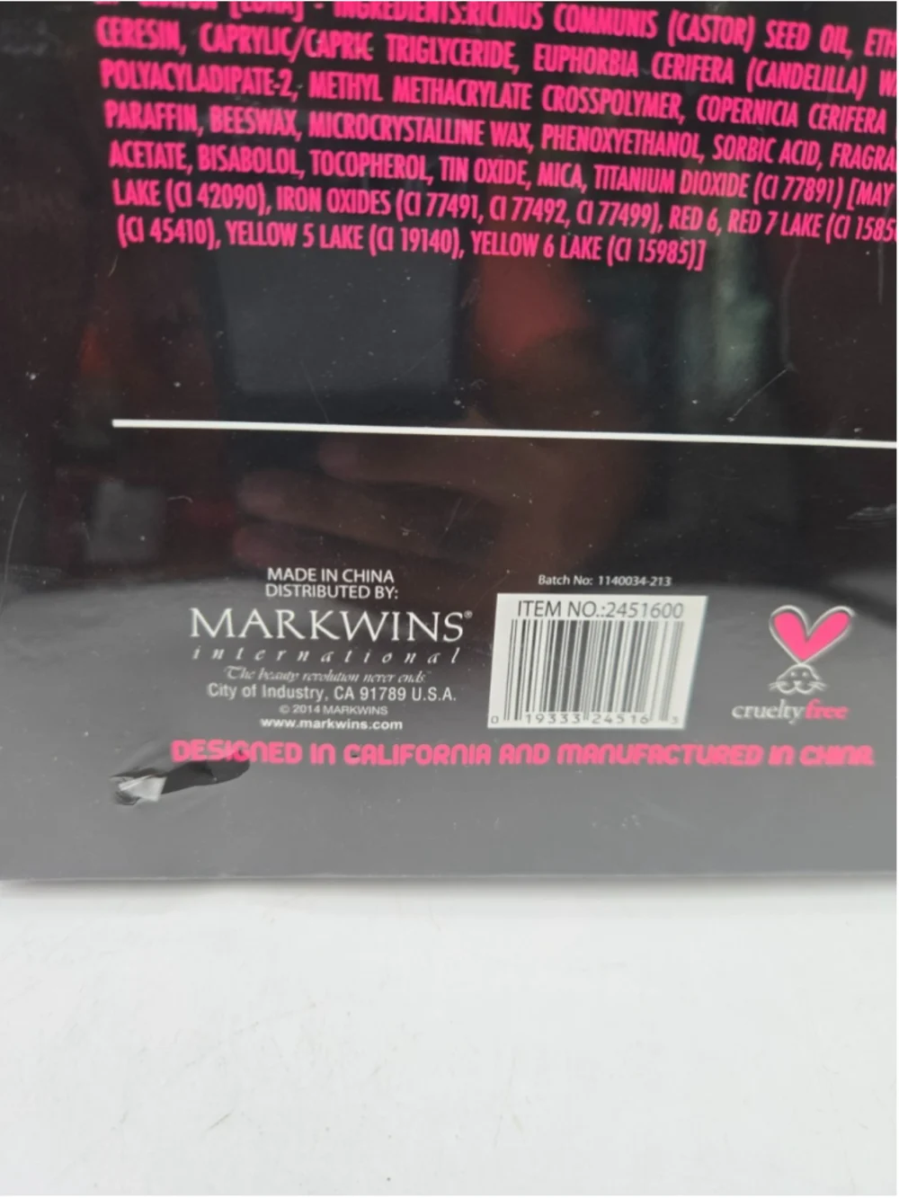 New Markwins Flashmob Urban Lights 6pc Lip Crayon Set Vibrant Colors